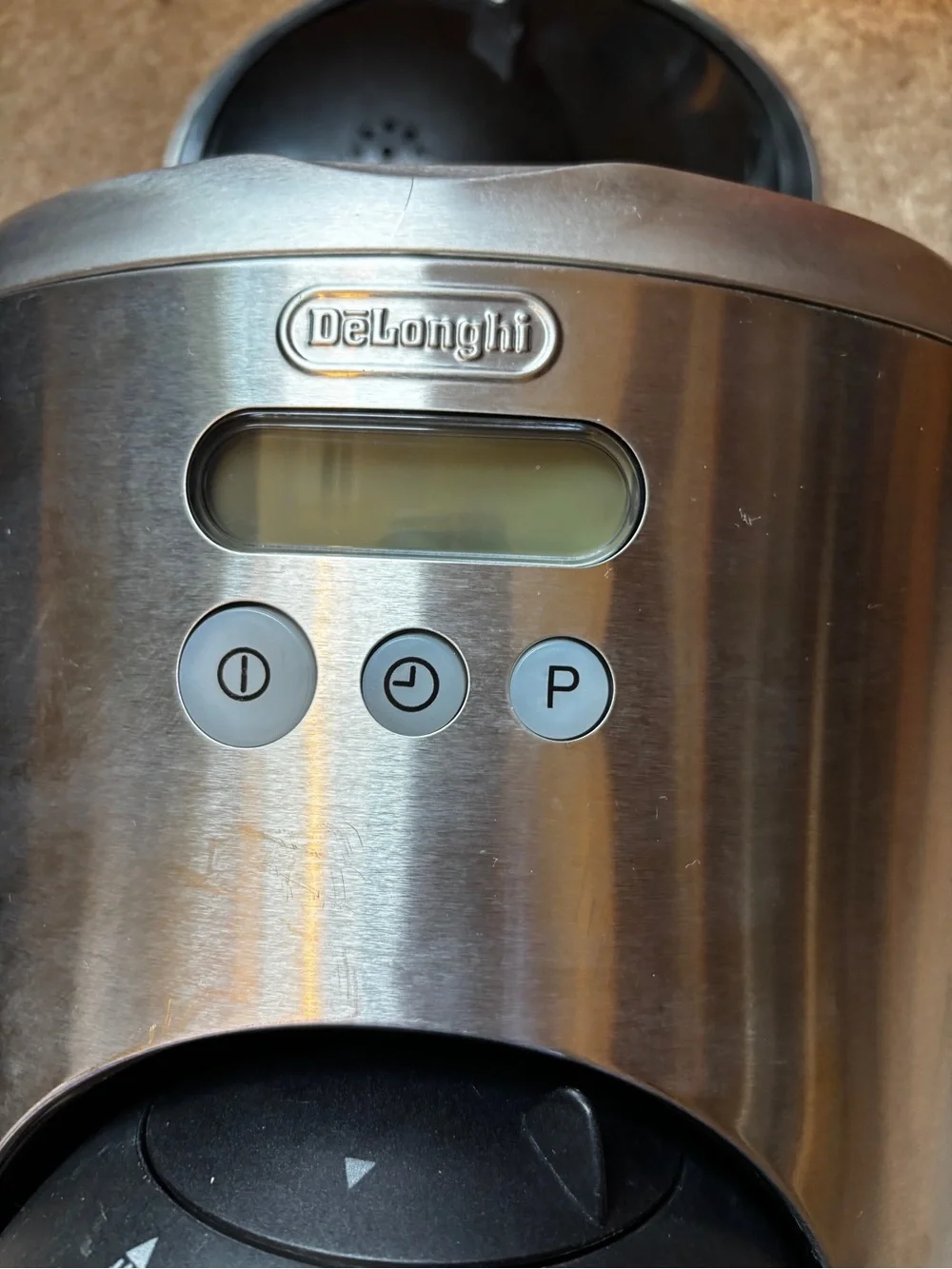 De'Longhi Stainless Steel Coffee Maker - Silver with Black Accents